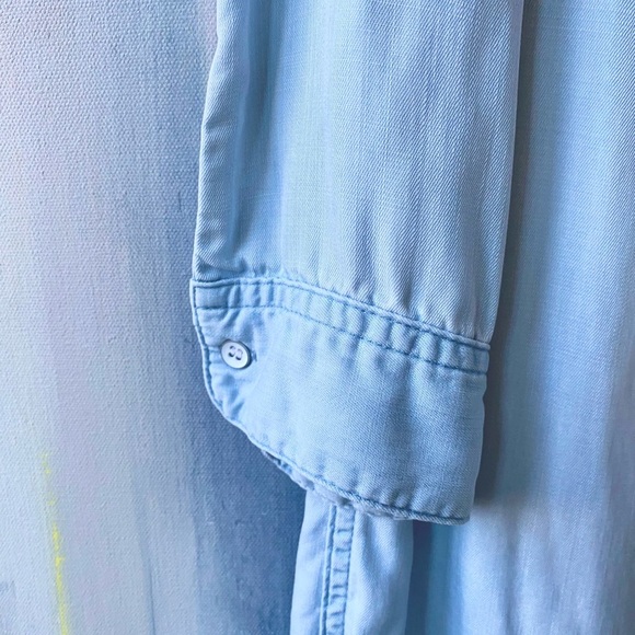 EUC H&M & Denim Light Blue Button-Down Shirt Dress XS - S - Picture 3 of 8